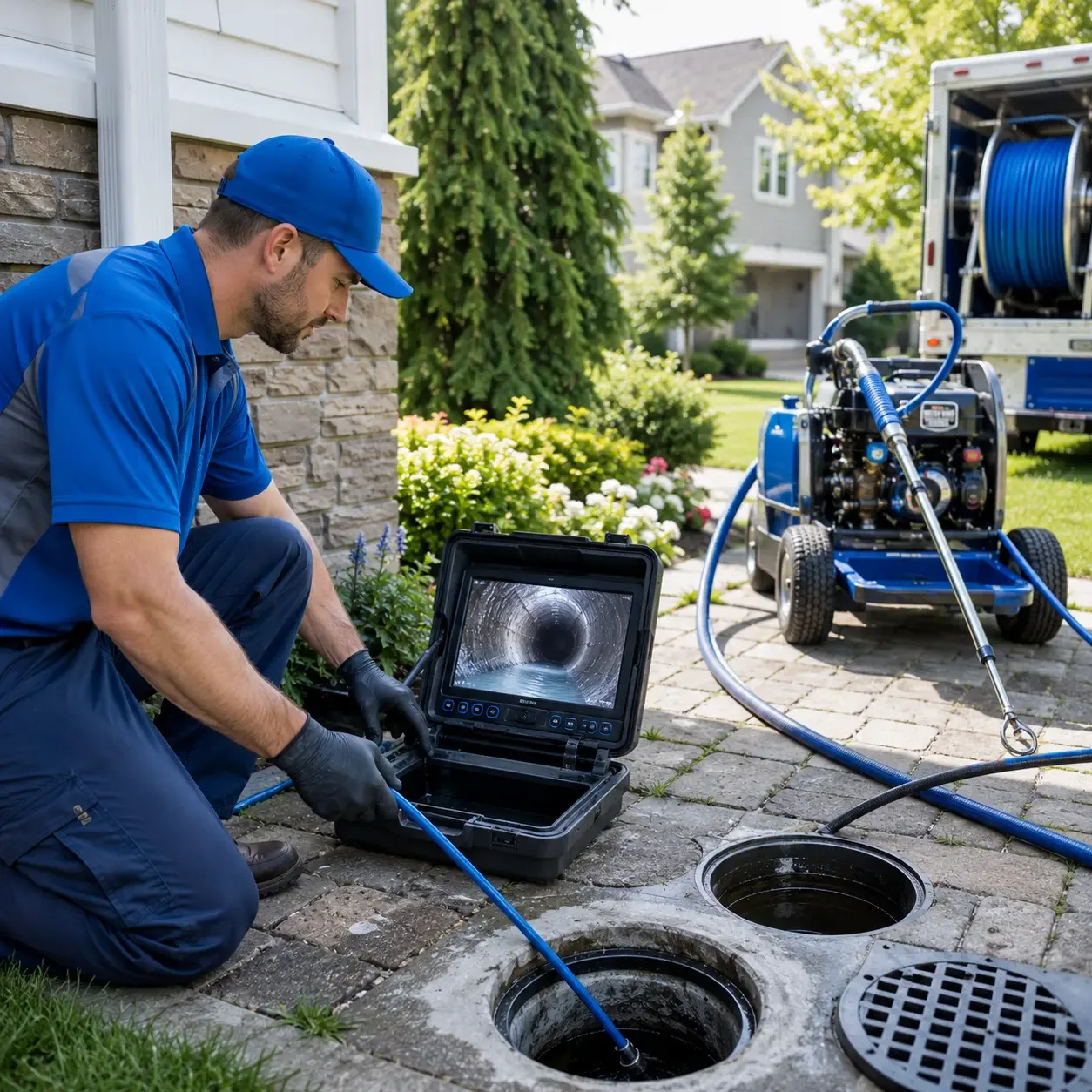 Outdoor drain cleaning professionals serving Frontenac, KS