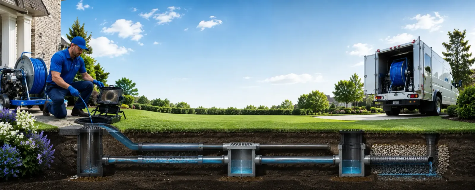 Outdoor drain cleaning information for Frontenac, KS